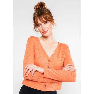blutsgeschwister Cardigan Filigree Cardymagic Rot XS S M L XL 2XL Damen blutsgeschwister Cardigan Filigree Cardymagic Rot XS S M L XL 2XL Damen