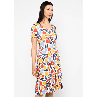 blutsgeschwister Sommerkleid Zaubertal Heritage Weiß XS S M L XL 2XL Damen blutsgeschwister Sommerkleid Zaubertal Heritage Weiß XS S M L XL 2XL Damen