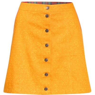 blutsgeschwister Minirock erste klasse Gelb XS S M L XL Damen blutsgeschwister Minirock erste klasse Gelb XS S M L XL Damen