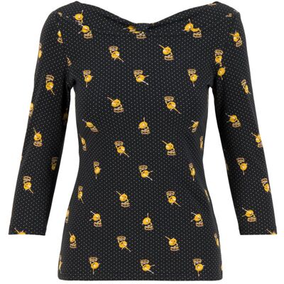 blutsgeschwister Shirt gracious twist Schwarz XS S M L XL 2XL Damen blutsgeschwister Shirt gracious twist Schwarz XS S M L XL 2XL Damen