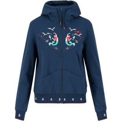blutsgeschwister Sweatjacke vitamine beauté Blau XS S M L XL 2XL Damen blutsgeschwister Sweatjacke vitamine beauté Blau XS S M L XL 2XL Damen