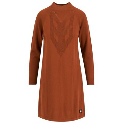 blutsgeschwister Strickkleid Braided and Easy Braun XS S M L XL 2XL Damen blutsgeschwister Strickkleid Braided and Easy Braun XS S M L XL 2XL Damen