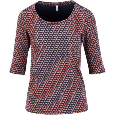 blutsgeschwister Shirt round and round Blau XS S M L XL 2XL Damen blutsgeschwister Shirt round and round Blau XS S M L XL 2XL Damen