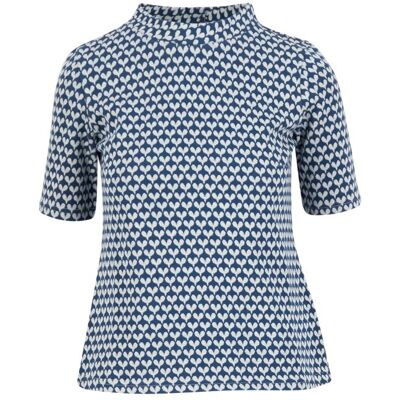 blutsgeschwister Shirt Tiny Sixties Crew Blau XS S M L XL 2XL Damen blutsgeschwister Shirt Tiny Sixties Crew Blau XS S M L XL 2XL Damen
