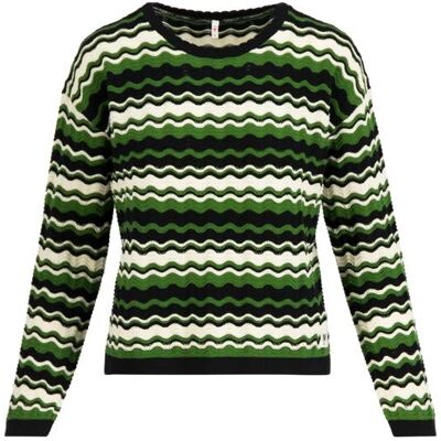 blutsgeschwister Strickpullover Chic Promenade Grün XS S M L XL 2XL Damen blutsgeschwister Strickpullover Chic Promenade Grün XS S M L XL 2XL Damen