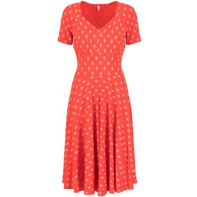 blutsgeschwister Sommerkleid Zaubertal Heritage Rot XS S M L XL 2XL Damen blutsgeschwister Sommerkleid Zaubertal Heritage Rot XS S M L XL 2XL Damen