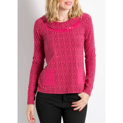 blutsgeschwister Longsleeve tafelsilber kasack Rot XS S M L XL Damen blutsgeschwister Longsleeve tafelsilber kasack Rot XS S M L XL Damen