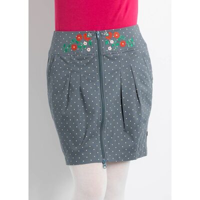 blutsgeschwister Minirock zip hip hooray pencil Grau XS S M L XL Damen blutsgeschwister Minirock zip hip hooray pencil Grau XS S M L XL Damen