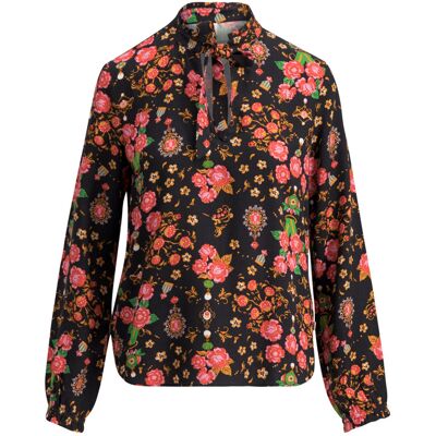 blutsgeschwister Bluse carrot and stick Schwarz XS S M L XL Damen blutsgeschwister Bluse carrot and stick Schwarz XS S M L XL Damen