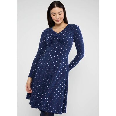 blutsgeschwister Jerseykleid Hot Knot Blau XS S M L XL 2XL Damen blutsgeschwister Jerseykleid Hot Knot Blau XS S M L XL 2XL Damen
