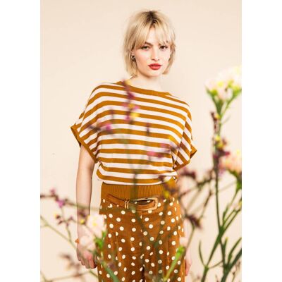 blutsgeschwister Strickoberteil Picnic Friend Braun XS S M L XL 2XL Damen blutsgeschwister Strickoberteil Picnic Friend Braun XS S M L XL 2XL Damen