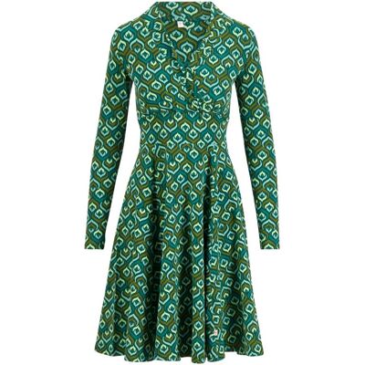 blutsgeschwister Herbstkleid Shalala Tralala Shawl Grün XS S M L XL 2XL Damen blutsgeschwister Herbstkleid Shalala Tralala Shawl Grün XS S M L XL 2XL Damen