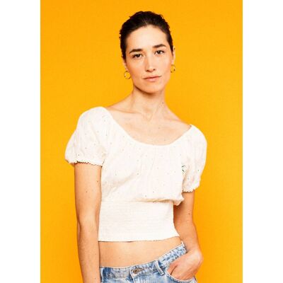 blutsgeschwister Top Truly in Love Weiß XS S M L XL 2XL Damen blutsgeschwister Top Truly in Love Weiß XS S M L XL 2XL Damen