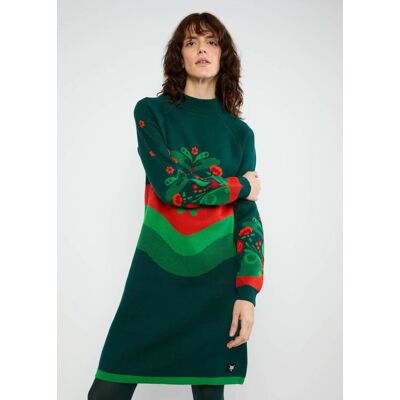 blutsgeschwister Strickkleid Scandi Woods Grün XS S M L XL 2XL Damen blutsgeschwister Strickkleid Scandi Woods Grün XS S M L XL 2XL Damen