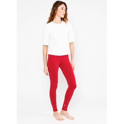 blutsgeschwister Baumwoll-Leggings Lovely Legs Rot XS S M L XL 2XL Damen blutsgeschwister Baumwoll-Leggings Lovely Legs Rot XS S M L XL 2XL Damen