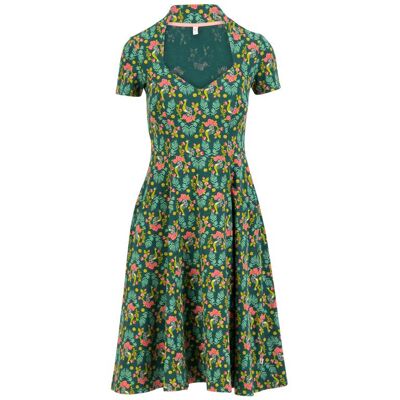 blutsgeschwister Sommerkleid Gracious Allure Grün XS S M L XL 2XL Damen blutsgeschwister Sommerkleid Gracious Allure Grün XS S M L XL 2XL Damen