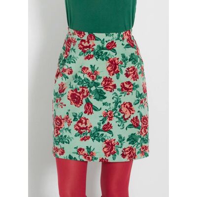 blutsgeschwister Minirock velvet eyes Grün XS S M L XL Damen blutsgeschwister Minirock velvet eyes Grün XS S M L XL Damen