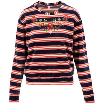 blutsgeschwister Pullover samtpfoten Blau XS S M L XL 2XL Damen blutsgeschwister Pullover samtpfoten Blau XS S M L XL 2XL Damen