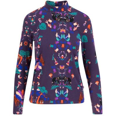 blutsgeschwister Longsleeve Lonely Lips Turtle Lila XS S M L XL 2XL Damen blutsgeschwister Longsleeve Lonely Lips Turtle Lila XS S M L XL 2XL Damen