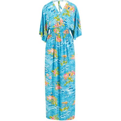 blutsgeschwister Maxikleid So Me Mono Blau XS S M L XL 2XL Damen blutsgeschwister Maxikleid So Me Mono Blau XS S M L XL 2XL Damen