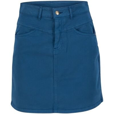 blutsgeschwister Minirock High Waist Yoke Blau XS S M L XL 2XL Damen blutsgeschwister Minirock High Waist Yoke Blau XS S M L XL 2XL Damen