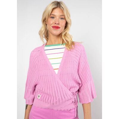 blutsgeschwister Sommer Cardigan Fairy Wrap Rosa XS S M L XL 2XL Damen blutsgeschwister Sommer Cardigan Fairy Wrap Rosa XS S M L XL 2XL Damen