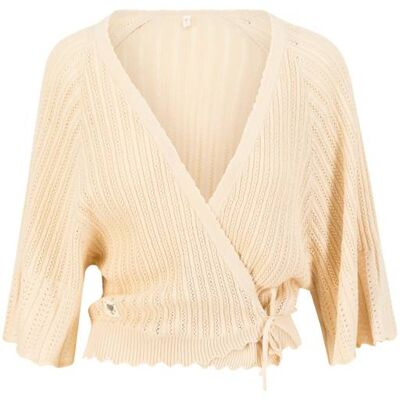 blutsgeschwister Sommer Cardigan Fairy Wrap Weiß XS S M L XL 2XL Damen blutsgeschwister Sommer Cardigan Fairy Wrap Weiß XS S M L XL 2XL Damen