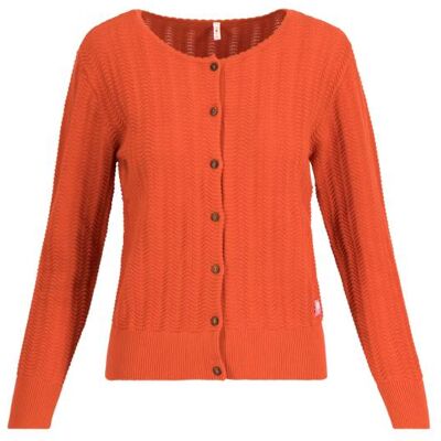 blutsgeschwister Cardigan Save the Brave Wave Orange XS S M L XL 2XL Damen blutsgeschwister Cardigan Save the Brave Wave Orange XS S M L XL 2XL Damen