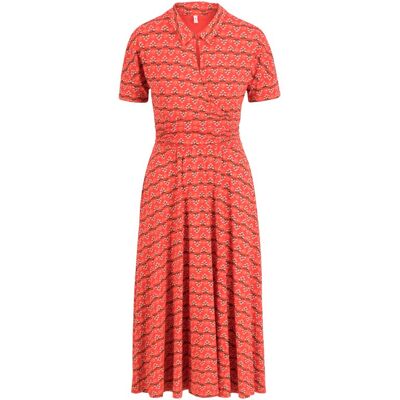 blutsgeschwister Midikleid Now We Are Talking Light Rot XS S M L XL Damen blutsgeschwister Midikleid Now We Are Talking Light Rot XS S M L XL Damen
