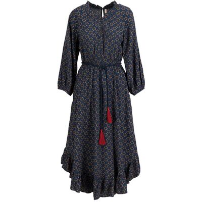 blutsgeschwister Midikleid Bohemian Fairytale Blau XS S M L XL 2XL Damen blutsgeschwister Midikleid Bohemian Fairytale Blau XS S M L XL 2XL Damen