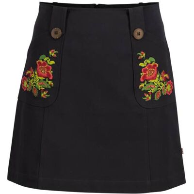 blutsgeschwister Minirock Pockets Full of Stories Schwarz XS S M L XL 2XL Damen blutsgeschwister Minirock Pockets Full of Stories Schwarz XS S M L XL 2XL Damen