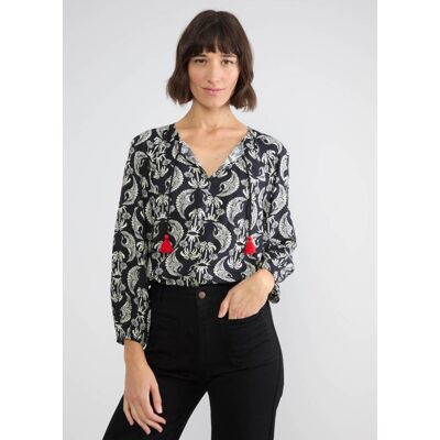 blutsgeschwister Bluse Memories of Mary Schwarz XS S M L XL 2XL Damen blutsgeschwister Bluse Memories of Mary Schwarz XS S M L XL 2XL Damen