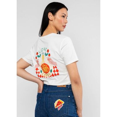 blutsgeschwister T-Shirt Message Tee Love my Carbs Weiß XS S M L XL 2XL Damen blutsgeschwister T-Shirt Message Tee Love my Carbs Weiß XS S M L XL 2XL Damen