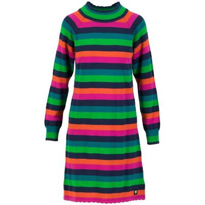 blutsgeschwister Strickkleid Deliciously Easy Striped Blau XS S M L XL 2XL Damen blutsgeschwister Strickkleid Deliciously Easy Striped Blau XS S M L XL 2XL Damen
