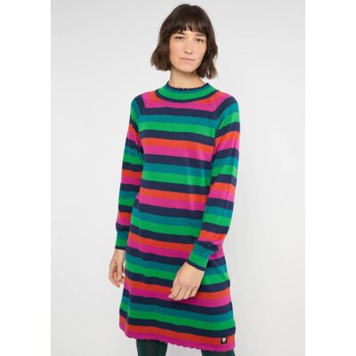 blutsgeschwister Strickkleid Deliciously Easy Striped Blau XS S M L XL 2XL Damen blutsgeschwister Strickkleid Deliciously Easy Striped Blau XS S M L XL 2XL Damen