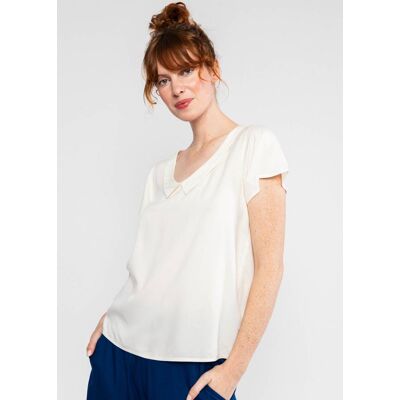 blutsgeschwister Sommerbluse Feed the Birds Weiß XS S M L XL 2XL Damen blutsgeschwister Sommerbluse Feed the Birds Weiß XS S M L XL 2XL Damen