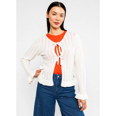blutsgeschwister Sommer Cardigan Marie-Antoinette Weiß XS S M L XL 2XL Damen blutsgeschwister Sommer Cardigan Marie-Antoinette Weiß XS S M L XL 2XL Damen