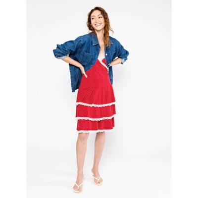 blutsgeschwister Jerseykleid You're my Heart Rot XS S M L XL 2XL Damen blutsgeschwister Jerseykleid You're my Heart Rot XS S M L XL 2XL Damen