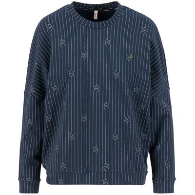 blutsgeschwister Pullover gar so nett Blau XS S M L XL Damen blutsgeschwister Pullover gar so nett Blau XS S M L XL Damen