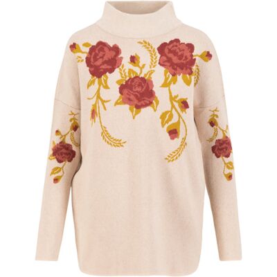blutsgeschwister Strickpullover rosewood tales Weiß XS S M L XL 2XL Damen blutsgeschwister Strickpullover rosewood tales Weiß XS S M L XL 2XL Damen