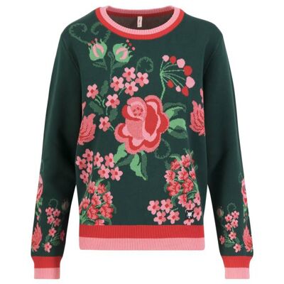 blutsgeschwister Strickpullover Cosy Storyteller Grün XS S M L XL 2XL Damen blutsgeschwister Strickpullover Cosy Storyteller Grün XS S M L XL 2XL Damen