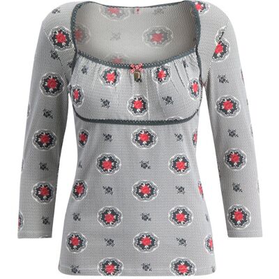 blutsgeschwister 3/4-Arm-Shirt schützenliesl Schwarz XS S M L XL Damen blutsgeschwister 3/4-Arm-Shirt schützenliesl Schwarz XS S M L XL Damen