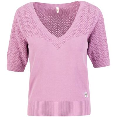 blutsgeschwister Strickpullover Pretty Preppy Lila XS S M L XL 2XL Damen blutsgeschwister Strickpullover Pretty Preppy Lila XS S M L XL 2XL Damen