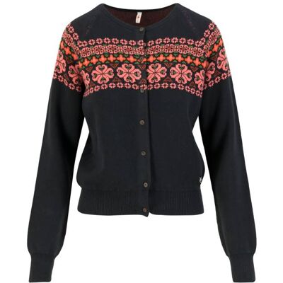 blutsgeschwister Cardigan Happy Heritage Schwarz XS S M L XL 2XL Damen blutsgeschwister Cardigan Happy Heritage Schwarz XS S M L XL 2XL Damen