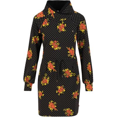 blutsgeschwister Sweatkleid mushroom party Schwarz XS S M L XL Damen blutsgeschwister Sweatkleid mushroom party Schwarz XS S M L XL Damen