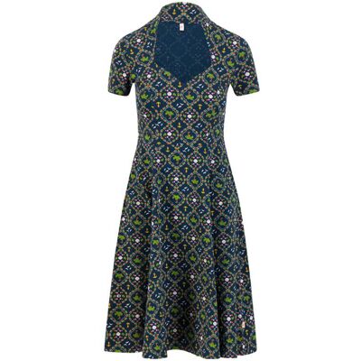 blutsgeschwister Sommerkleid Gracious Allure Blau XS S M L XL 2XL Damen blutsgeschwister Sommerkleid Gracious Allure Blau XS S M L XL 2XL Damen