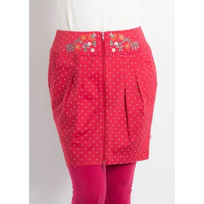 blutsgeschwister Minirock zip hip hooray pencil Rot XS S M L XL Damen blutsgeschwister Minirock zip hip hooray pencil Rot XS S M L XL Damen