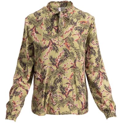 blutsgeschwister Bluse bluegrass beauty Grün XS S M L XL Damen blutsgeschwister Bluse bluegrass beauty Grün XS S M L XL Damen