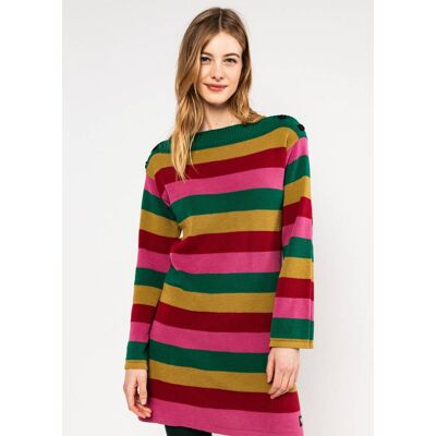 blutsgeschwister Strickkleid Carnaby Rainbow Grün XS S M L XL 2XL Damen blutsgeschwister Strickkleid Carnaby Rainbow Grün XS S M L XL 2XL Damen