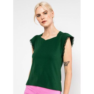 blutsgeschwister Jerseyshirt Charming Heart Grün XS S M L XL 2XL Damen blutsgeschwister Jerseyshirt Charming Heart Grün XS S M L XL 2XL Damen